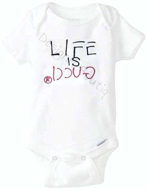 gucci baby hat and jumpsuit|life is gucci baby onesie.